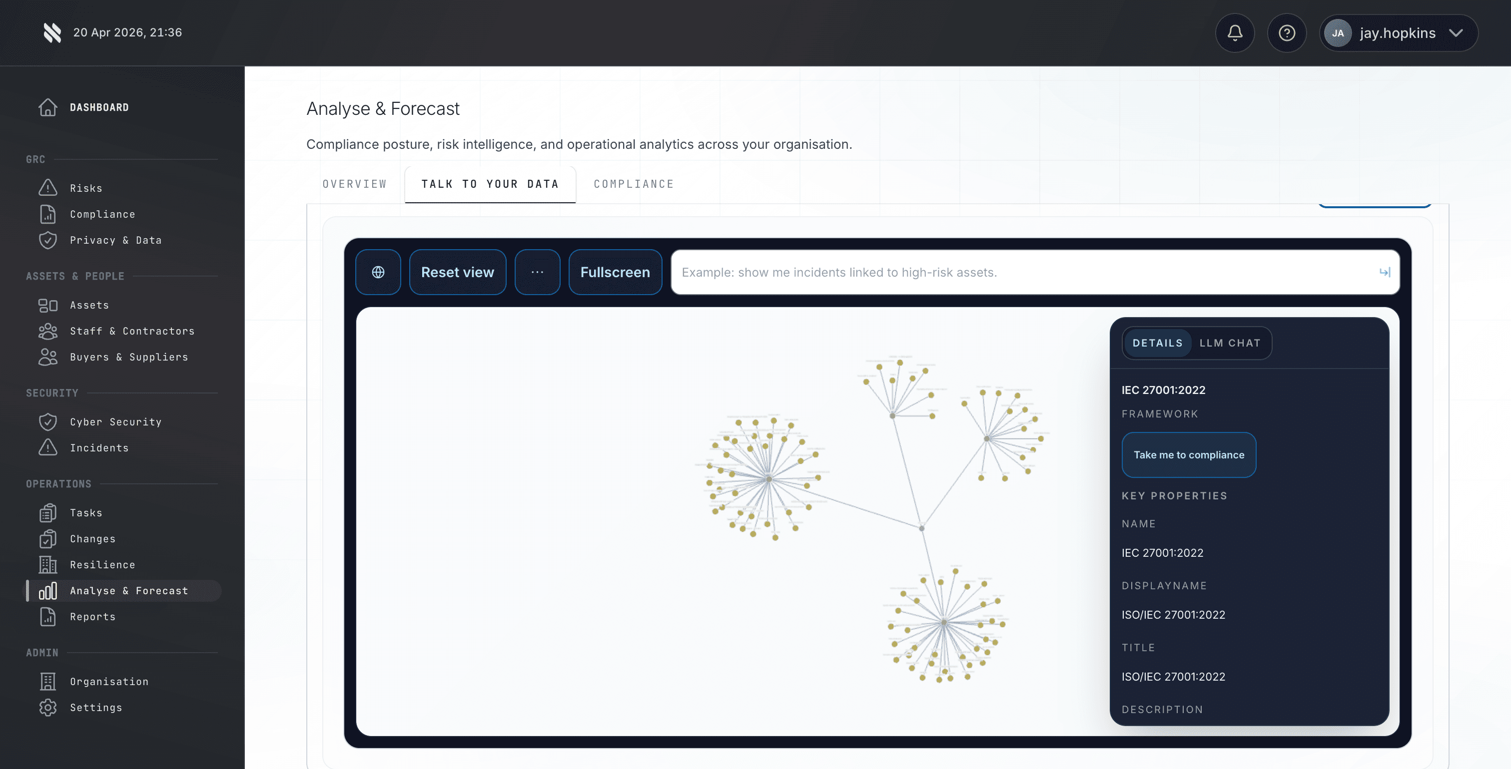 Fig platform data discovery - talk to your data view